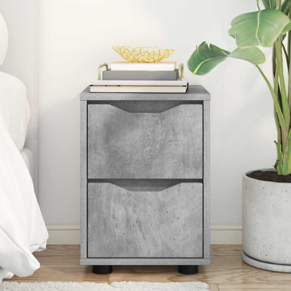 Mesa de Noche con cajón Gris Concreto 30.5 x 30 x 43 cm M 4