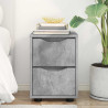 Mesa de Noche con cajón Gris Concreto 30.5 x 30 x 43 cm 4