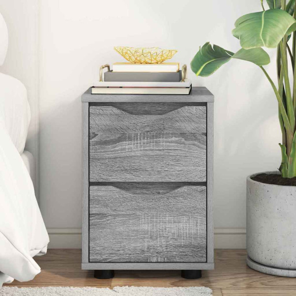 Mesa de Noche con cajón Gris Sonoma 30.5 x 30 x 43 cm M 4