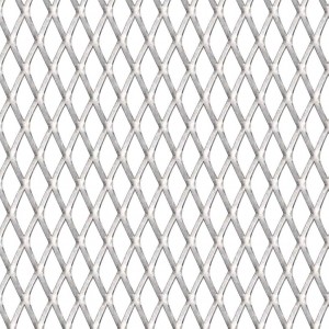 Cerca de arame p/ jardim aço inoxidável 50x50 cm 30x17x2.5 mm H