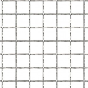 Panel de malla alambre rizado acero inox. 50x50 cm 21x21x2.5 mm H