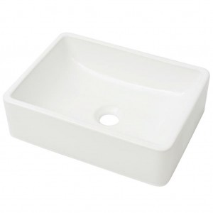 Lavabo de cerámica blanco 41x30x12 cm H