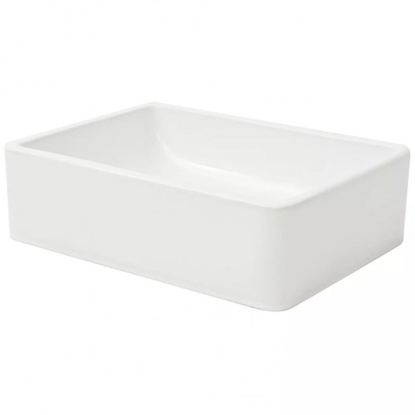 Lavabo de cerámica blanco 41x30x12 cm M 3