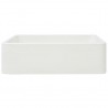 Lavabo de cerámica blanco 41x30x12 cm 4