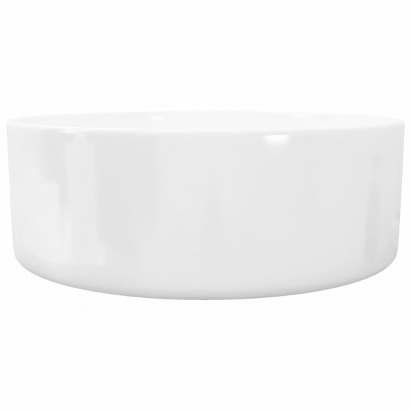 Lavabo redondo de cerámica blanco 40x15 cm M 5