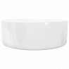 Lavabo redondo de cerámica blanco 40x15 cm 5