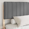 Estructura de Cama con Cabecera Tapizada Gris oscuro 3
