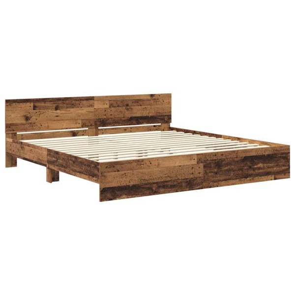 Estructura de cama con cabecera Madera Vieja 180 x 200 cm M 5