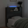 Cabecero de armario con estante Roble Negro 100 x 15 x 103.5 cm 4