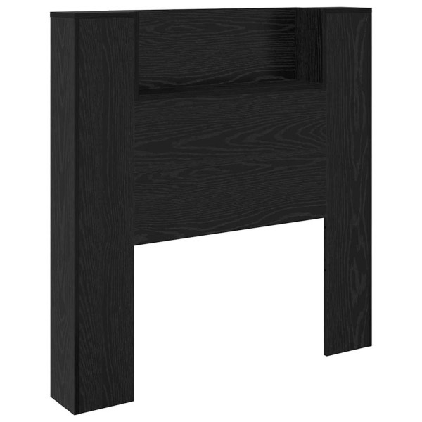 Cabecero de armario con estante Roble Negro 100 x 15 x 103.5 cm M 5