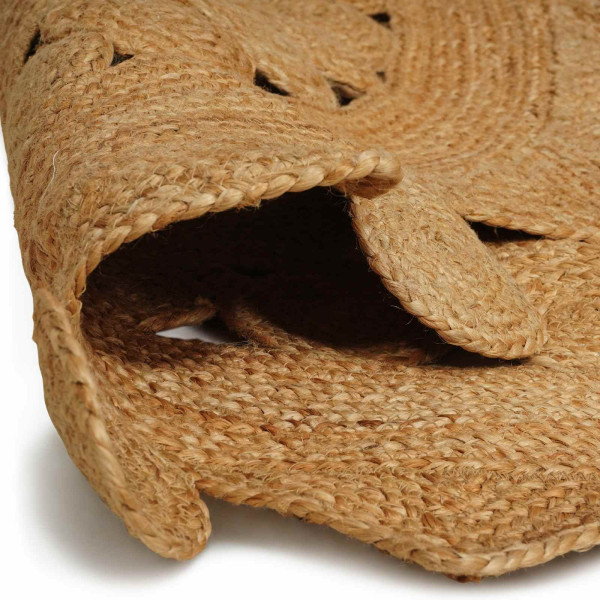 Alfombra Marrón Ø 240 cm yute M 4