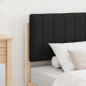 Estructura de Cama con Cabecera Tapizada Negro 75 x 190 cm 3