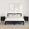 Mueble de cama Roble Negro 40 x 35 x 50 cm Madera contrachapada 4