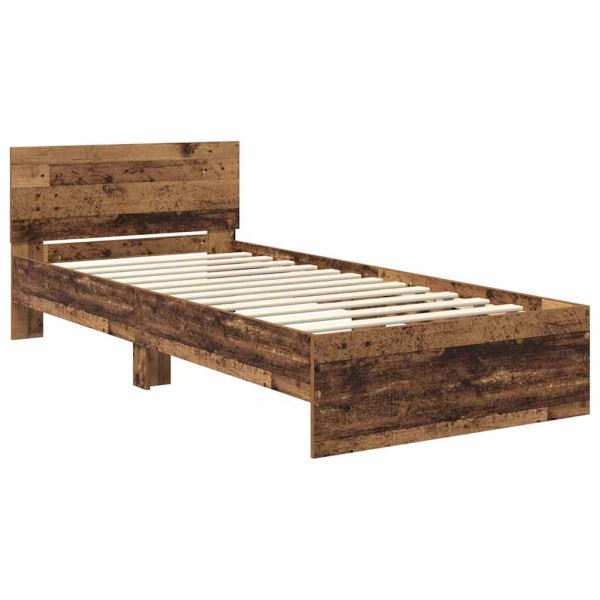 Estructura de cama con cabecera Madera Vieja 90 x 190 cm M 5