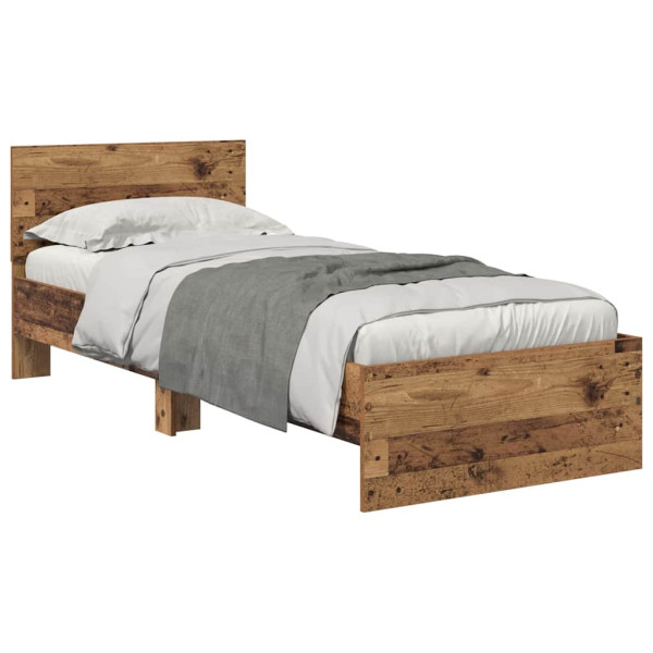 Estructura de cama con cabecera Madera Vieja 75 x 190 cm M 3