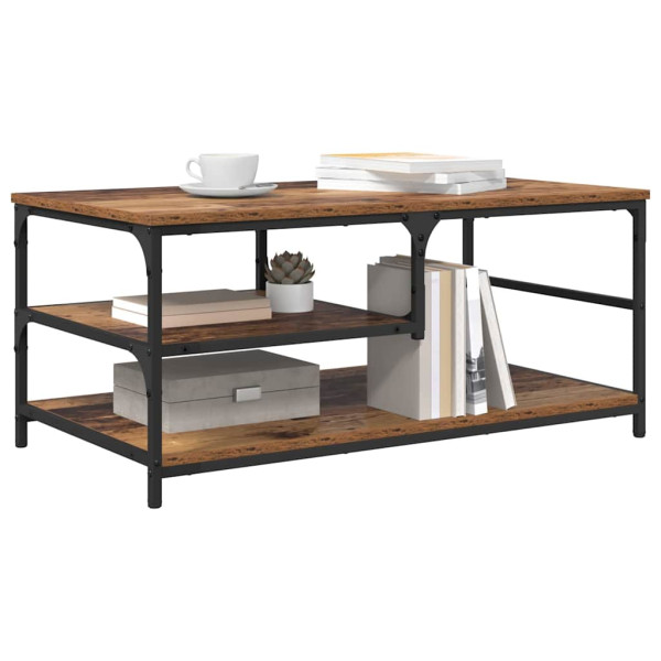 Mesa de Café Madera Vieja 90 x 49 x 40 cm Madera contrachapada M 3