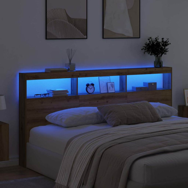 Cabecero Roble artesanal 200 x 17 x 102 cm Madera contrachapada M 4