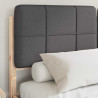 Estructura de Cama con Cabecera Tapizada Gris oscuro 3