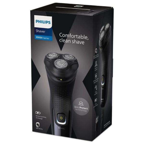 Máquina de barbear PHILIPS Shaver Series 3000X negro M 4