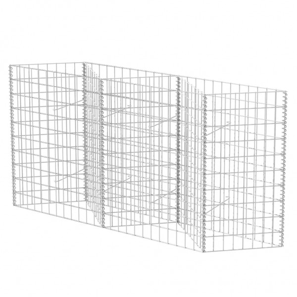 Cesta de muro de gaviones acero galvanizado 120x30x100 cm D