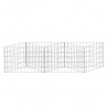 Cesta de muro de gaviones acero galvanizado 120x30x50 cm 4