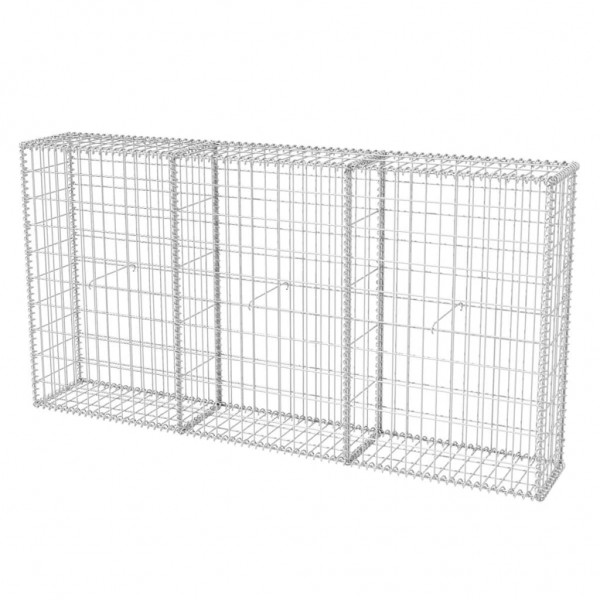 Cesta de muro de gaviones acero galvanizado 200x30x100 cm D