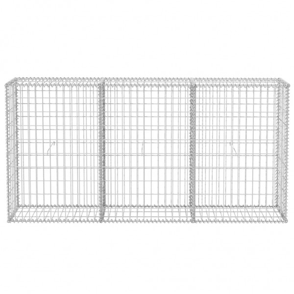 Cesta de muro de gaviones acero galvanizado 200x30x100 cm M 4