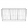 Cesta de muro de gaviones acero galvanizado 200x50x100 cm 4