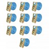 Cintas de fixação c/ roquete 10 pcs 2 toneladas 6mx38mm azul 1