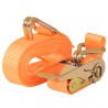 Correas de sujeción de trinquete 10 uds 0.4 T 6mx25mm naranja 2