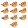 Cintas de fixação c/ roquete 10 pcs 2 toneladas 8mx50mm laranja 1