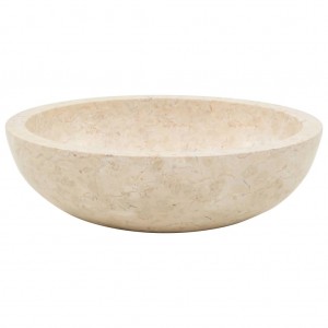 Lavabo 40x12 cm mármol color crema H