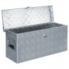 Caja de aluminio 76.5x26.5x33 cm cm plateada 4