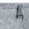 Caixa de alumínio 110.5x38.5x40 cm prateado 4