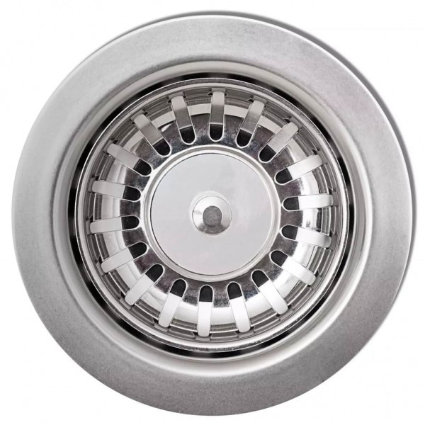 Fregadero de cocina de un seno de granito gris M 2