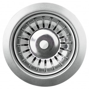 Fregadero de cocina de granito con un seno ovalado gris H