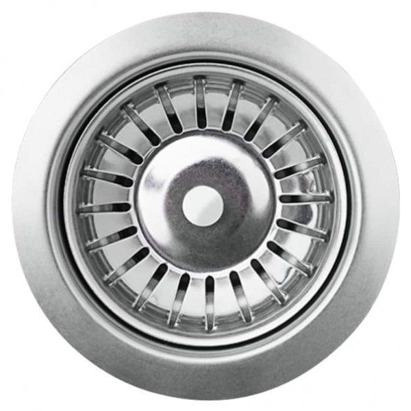 Fregadero de cocina de granito con un seno ovalado gris M 2