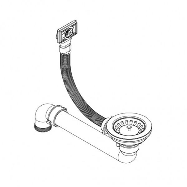 Fregadero de cocina de granito con un seno ovalado gris M 4