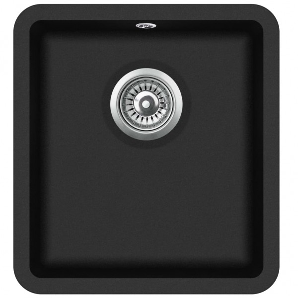 Lava-louça com 1 cuba granito preto M 2