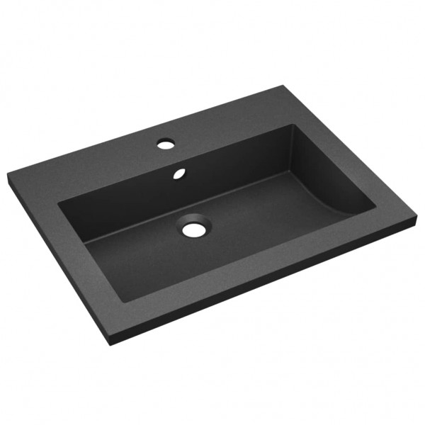 Lavabo de granito negro 600x450x120 mm M 2
