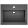 Lavabo de granito negro 600x450x120 mm 3
