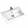 Lavabo de granito blanco 600x450x120 mm 4
