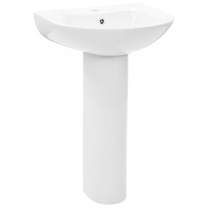 Lavabo de pie de cerámica blanco 520x440x190 mm H