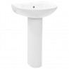 Lavabo de pie de cerámica blanco 520x440x190 mm 2