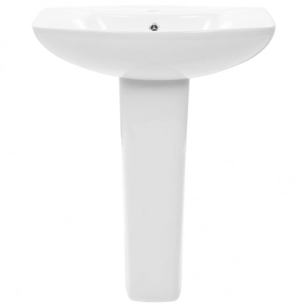 Lavabo de pie de cerámica blanco 650x520x200 mm M 3