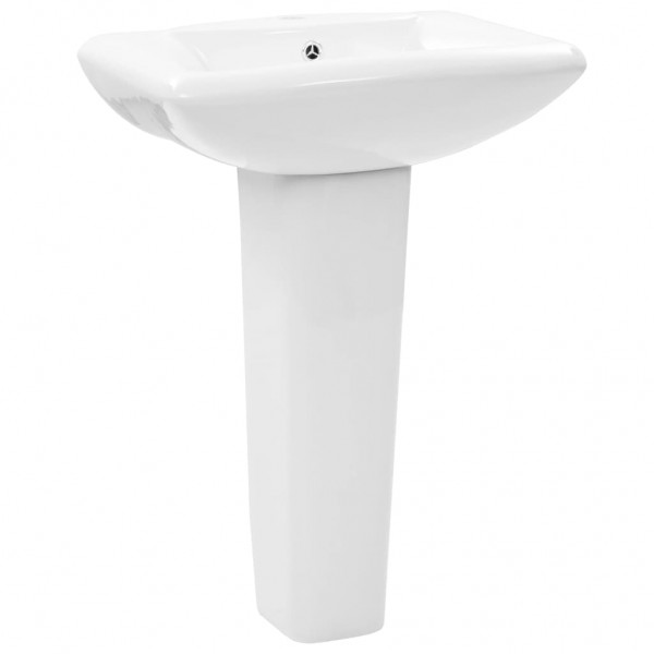 Lavabo de pie de cerámica blanco 580x470x200 mm M 2