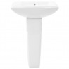 Lavabo de pie de cerámica blanco 580x470x200 mm 3