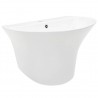 Lavabo de pared de cerámica blanco 560x480x420 mm 2