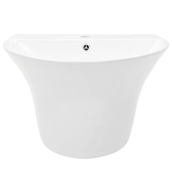 Lavabo de pared de cerámica blanco 560x480x420 mm M 4