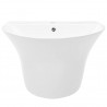Lavabo de pared de cerámica blanco 560x480x420 mm 4